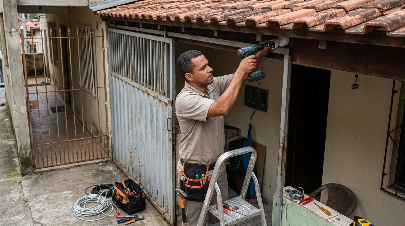 Instalação de Câmera Residencial em Jaraguá do Sul‑SC